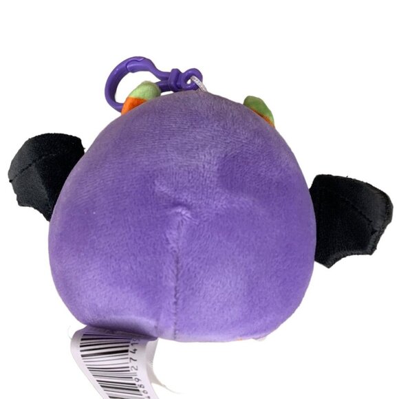 Mini Blaze Bat Squishmallow 3.5 Purple Monster Clip NWT Halloween New Plush Toy - Picture 5 of 6
